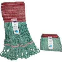 T&ecirc;te de vadrouille &agrave; bande large, Antimicrobien/Finition de plancher/Sp&eacute;cialis&eacute;, Coton/Rayonne/Synth&eacute;tique, Style Boucle R.M.G. Prévention
