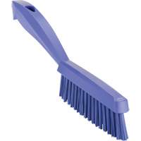 Narrow Hand Brush with Short Handle, Extra Stiff Bristles, 11-4/5" Long, Purple R.M.G. Prévention