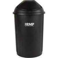 Half-Round Garbage Bin with Lid, Polyethylene, 21 US gal. R.M.G. Prévention