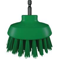 HyDrive Round Drill Brush, Extra Stiff Bristles, 3-1/10" Long, Green R.M.G. Prévention