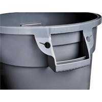 Contenant gris Titan pour d&eacute;chets, Plastique, 20 gal. US R.M.G. Prévention