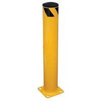 Butoir de s&eacute;curit&eacute;, Acier, 36" h x 5,5" la, Jaune R.M.G. Prévention