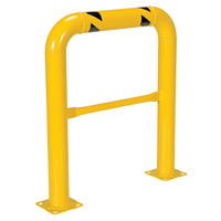 High Profile Machinery Guards, 3' W x 3.5' H, Yellow R.M.G. Prévention