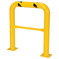 High Profile Machinery Guards, 3' W x 3.5' H, Yellow R.M.G. Prévention
