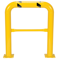 High Profile Machinery Guards, 3' W x 3.5' H, Yellow R.M.G. Prévention