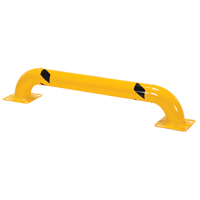 Low Profile Rack Guards, 4' W x 0.75' H, Yellow R.M.G. Prévention