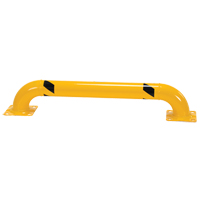 Low Profile Rack Guards, 4' W x 0.75' H, Yellow R.M.G. Prévention