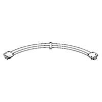 Ceiling Mounted 90° Curved Curtain Partition Track, 3' L R.M.G. Prévention