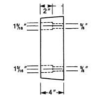 Butoirs de quai en caoutchouc moul&eacute;s, Caoutchouc, 13" la x 4" p x 12" h R.M.G. Prévention