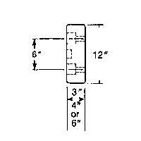 Butoirs de quai en caoutchouc moul&eacute;s, Caoutchouc, 30" la x 4" p x 10" h R.M.G. Prévention