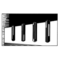 Extruded Rubber Dock Fenders, Rubber, 4-1/2" W x 12" L x 3-3/4" D R.M.G. Prévention