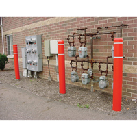 Polyethylene Bollard Covers, 6-5/8" Dia. x 52" L, Red R.M.G. Prévention