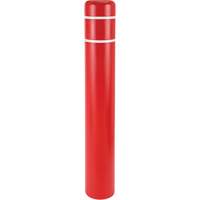 Polyethylene Bollard Covers, 4-1/2" Dia. x 52" L, Red R.M.G. Prévention