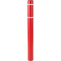 Polyethylene Bollard Covers, 6-5/8" Dia. x 52" L, Red R.M.G. Prévention
