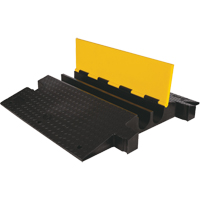 Protecteur de c&acirc;ble &agrave; traverse extr&ecirc;me Yellow Jacket, 2 canaux, 35,75" lo x 42,125" la x 5,125" h R.M.G. Prévention