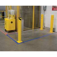 Safety Bollard, Steel, 42" H x 5-1/2" W, Yellow R.M.G. Prévention