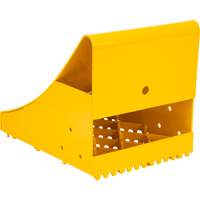 Cales-roue pour la glace, Acier, Jaune, 8-1/16" la x 10-5/8" p x 8-13/16" h R.M.G. Prévention