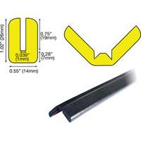 Butoir de protection de rebords mod&egrave;le W 1M, Longueur 3.25' R.M.G. Prévention