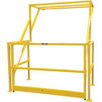 Mezzanine Safety Gate, 70" L x 77" H, 78" Raised, Yellow R.M.G. Prévention