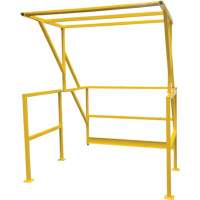 Mezzanine Safety Gate, 70" L x 77" H, 78" Raised, Yellow R.M.G. Prévention