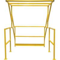 Mezzanine Safety Gate, 70" L x 77" H, 78" Raised, Yellow R.M.G. Prévention