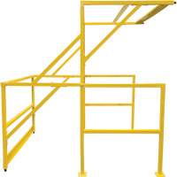 Mezzanine Safety Gate, 70" L x 77" H, 78" Raised, Yellow R.M.G. Prévention