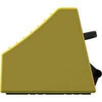 Checkers Safety Heavy-Duty Ultra Class Mining Wheel Chock, HDPE, Yellow, 14-1/2" W x 17-1/2" D x 16" H R.M.G. Prévention