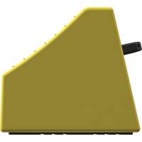 Checkers Safety Heavy-Duty Ultra Class Mining Wheel Chock without Bracket, HDPE, Yellow, 14-1/2" W x 17-1/2" D x 16" H R.M.G. Prévention