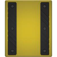 Checkers Safety Heavy-Duty Ultra Class Mining Wheel Chock without Bracket, HDPE, Yellow, 14-1/2" W x 17-1/2" D x 16" H R.M.G. Prévention
