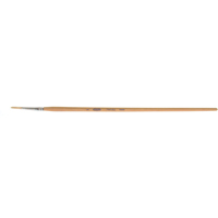 Pure White Bristle Round Marking Paint Brush, 9/64" Brush Width, White China, Wood Handle R.M.G. Prévention