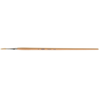 Pure White Bristle Round Marking Paint Brush, 5/32" Brush Width, White China, Wood Handle R.M.G. Prévention