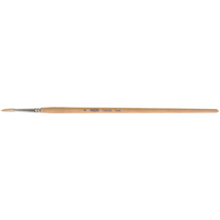 Pure White Bristle Round Marking Paint Brush, 3/16" Brush Width, White China, Wood Handle R.M.G. Prévention