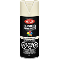 Peinture &agrave; pulv&eacute;riser tout en un Fusion, Blanc Dover, Brillant, 12 oz, Canette a&eacute;rosol R.M.G. Prévention