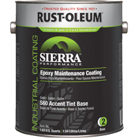 Rev&ecirc;tement dentretien &eacute;poxydique &agrave; base deau Sierra Performance S60 Base pour accents, Gallon, Base &agrave; teinter R.M.G. Prévention