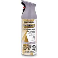Universal&reg; Enamel Paint & Primer In One, Silver Lilac Purple, Satin, Aerosol Can R.M.G. Prévention