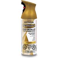 Universal&reg; Aged Spray Paint, Vintage Gold, Metallic, Aerosol Can R.M.G. Prévention