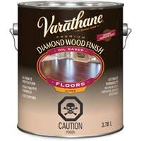 Varathane&reg; Diamond Wood Finish Floors Coating, 3.78 L, Clear, Gloss R.M.G. Prévention