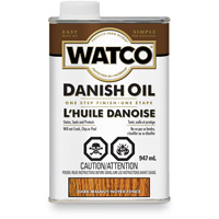 Huile danoise Watco, 947 ml, Noyer fonc&eacute;, Transparent R.M.G. Prévention