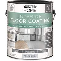 Couche de fond pour syst&egrave;me de rev&ecirc;tement de plancher int&eacute;rieur &agrave; la maison, 3,78 L, &agrave; l'eau, Tr&egrave;s mat, Gris R.M.G. Prévention