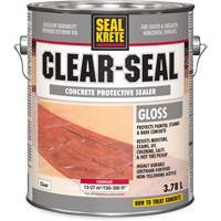 Produit d&eacute;tanch&eacute;it&eacute; protecteur Seal-Krete, 3,78 L, &agrave; l'eau, Brillant, Transparent R.M.G. Prévention