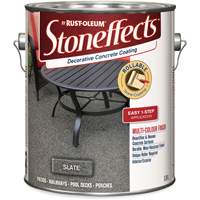 Rev&ecirc;tement de b&eacute;ton d&eacute;coratif Stoneffects, 3,4 L, &agrave; solvants, Textur&eacute;, Gris R.M.G. Prévention