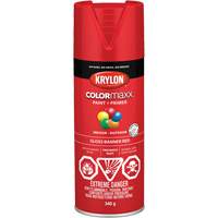 Appr&ecirc;t + peinture COLORmaxx, Rouge banni&egrave;re, Brillant, 12 oz, Canette a&eacute;rosol R.M.G. Prévention