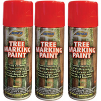 Peinture fluorescente pour marquer les arbres Aervoe 690, Rouge fluorescent, 16 oz R.M.G. Prévention