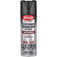 Peinture Tough Coat avec technologie Rust Barrier, Noir, Tr&egrave;s brillant, 425 g, Canette a&eacute;rosol R.M.G. Prévention