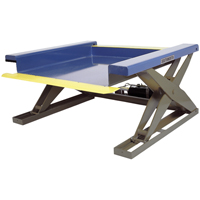 Hydraulic Floor-Height Scissor Lift Tables, Steel, 2000 lbs. Capacity R.M.G. Prévention