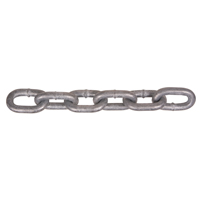 Hot-Dipped Galvanized Chains, Carbon Steel, 5/8" x 150' (45.7 m) L, Grade 30, 6900 lbs. (3.45 tons) Load Capacity R.M.G. Prévention