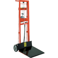 Platform Lift Stacker , Hand Winch Operated, 750 lbs. Capacity, 40" Max Lift R.M.G. Prévention