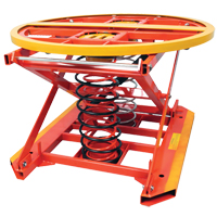 Spring Operated Pallet Positioner and Leveler, 43-1/2" L x 43-1/2" W, 4500 lbs. Cap. R.M.G. Prévention