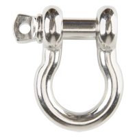 Manille d'ancrage &agrave; vis, 1/4", Cheville &agrave; vis, Acier inoxydable R.M.G. Prévention