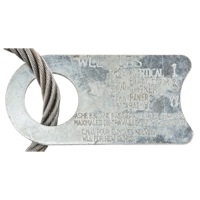 &eacute;lingue de levage &agrave; c&acirc;ble m&eacute;tallique - deux boucles R.M.G. Prévention